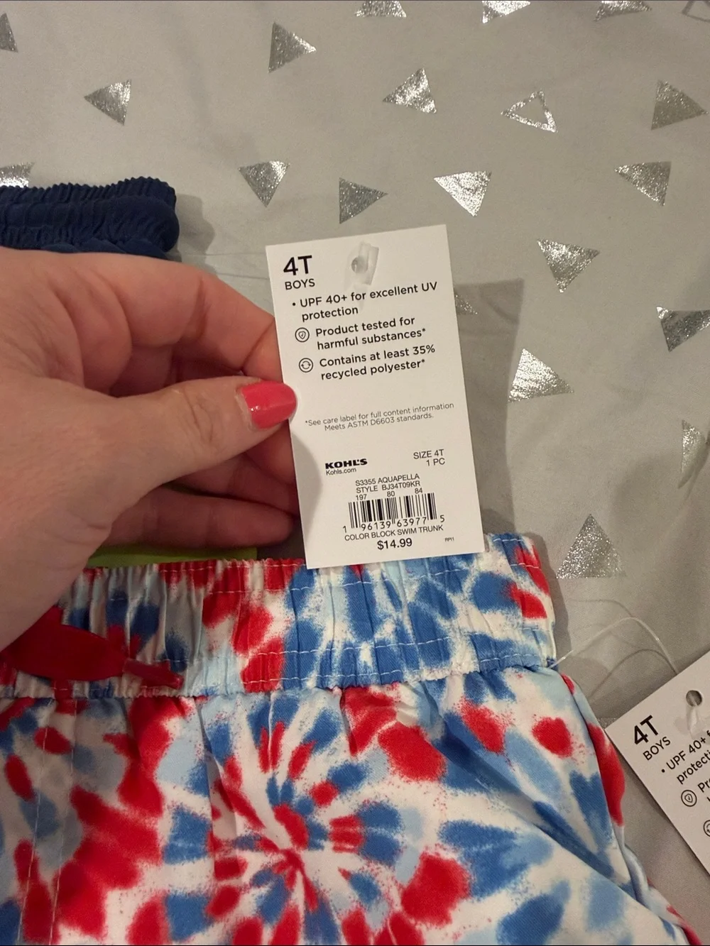 NWT set of two toddler swim trunks